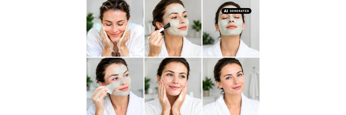 Gesichtsmaske richtig anwenden in 6 Schritten - 